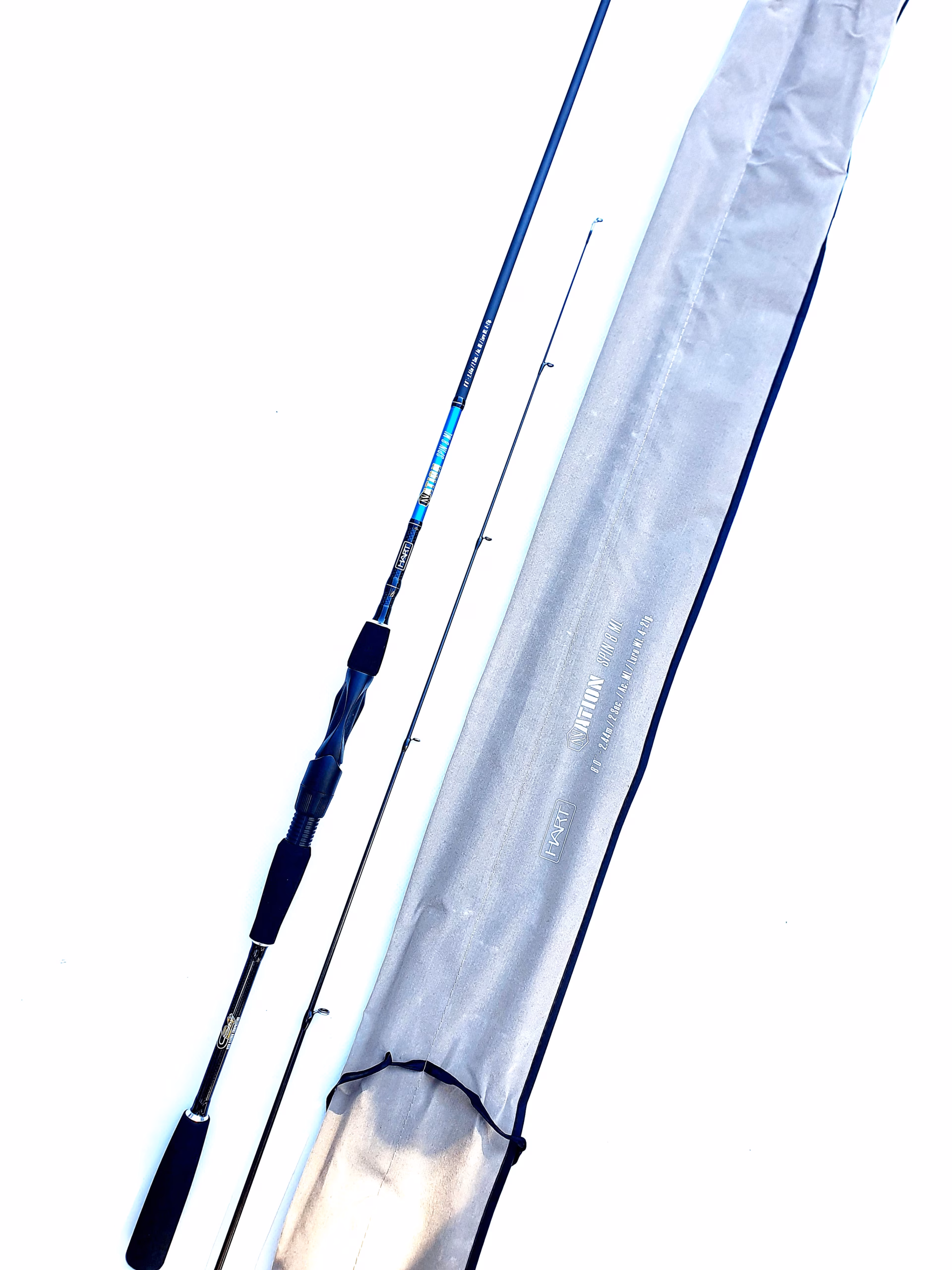 Caña Hart Nation Spin 8 ML 2,44 m Acción 4-21 g | Spinning Ligero Agua Dulce y Mar