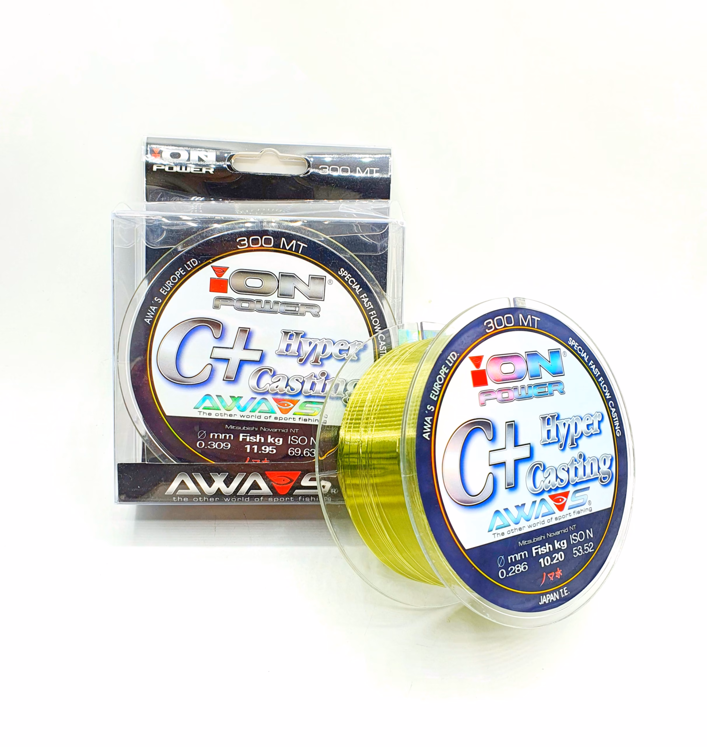 Hilo Awa Shima C-Hipercasting 300 Mts – Fluorocarbono y Nylon, Sin Memoria y Alta Resistencia
