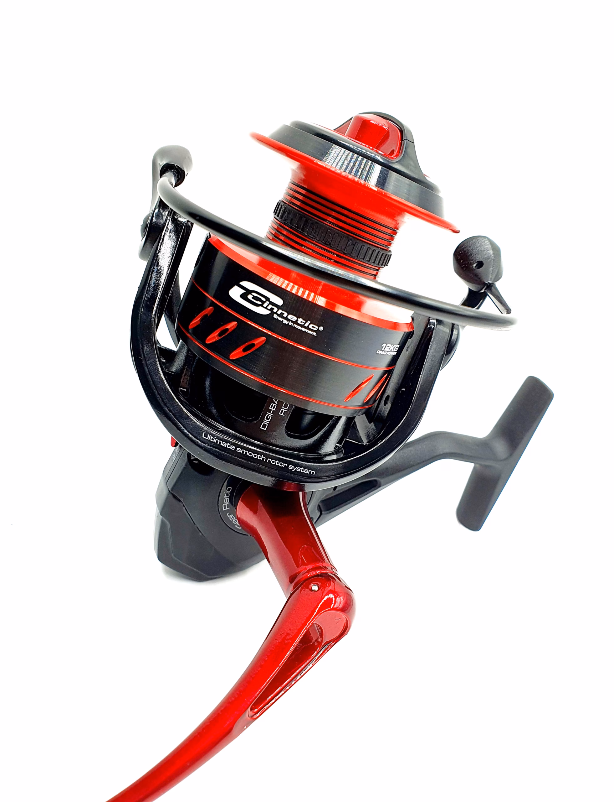 Carrete Cinnetic Crafty Black III 6000 – 12kg Freno para Spinning Pesado, Jigging y Siluro - Imagen 4