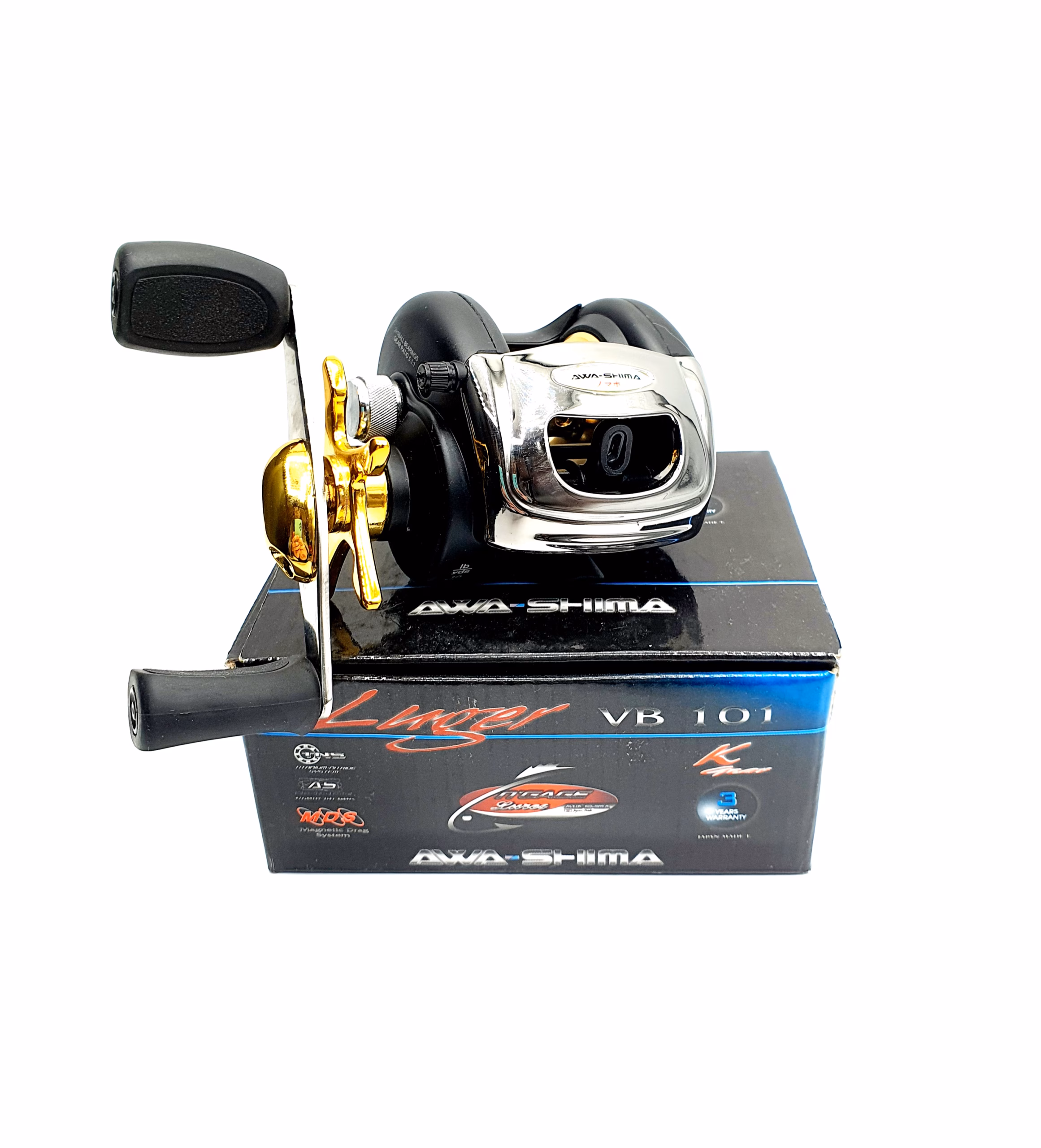 Carrete Casting Awa Shima - Black Bass y Lucio