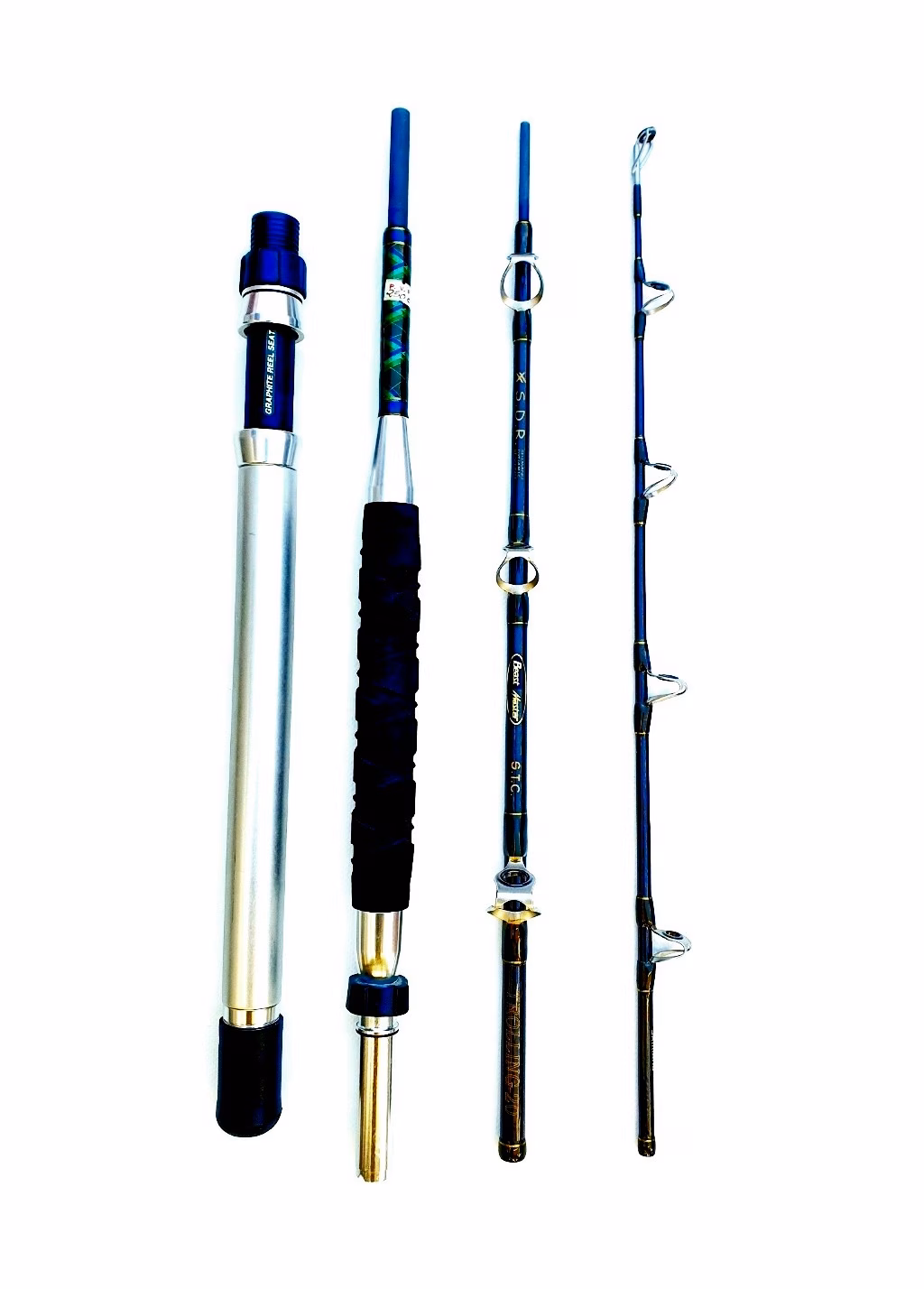 Caña Shimano Beastmaster Trolling 20 lb 2,10 m – Curricán 4 Tramos con Anillas SIC