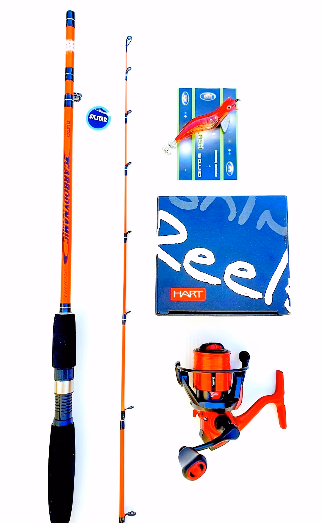 Caña Silstar 1,65 m y Carrete Hart Ecosystem – Pesca de Xipirón desde Costa y Embarcación - Imagen 9