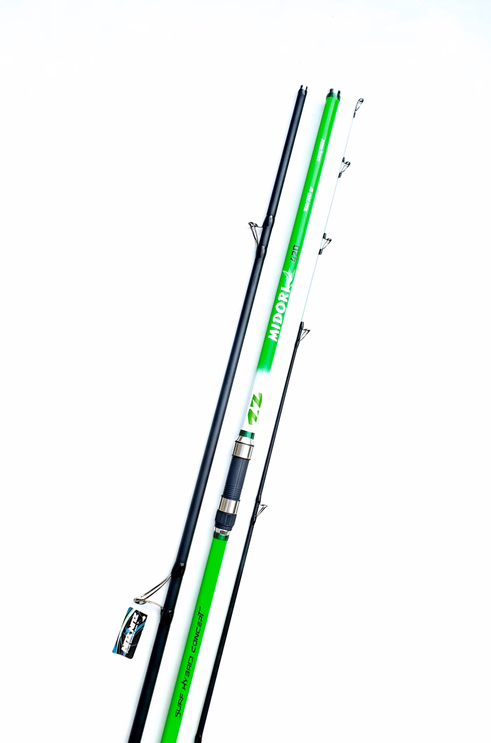 Caña híbrida de surfcasting ZUN ZUN Midori 4,20 m – Acción 100-200 g en carbono