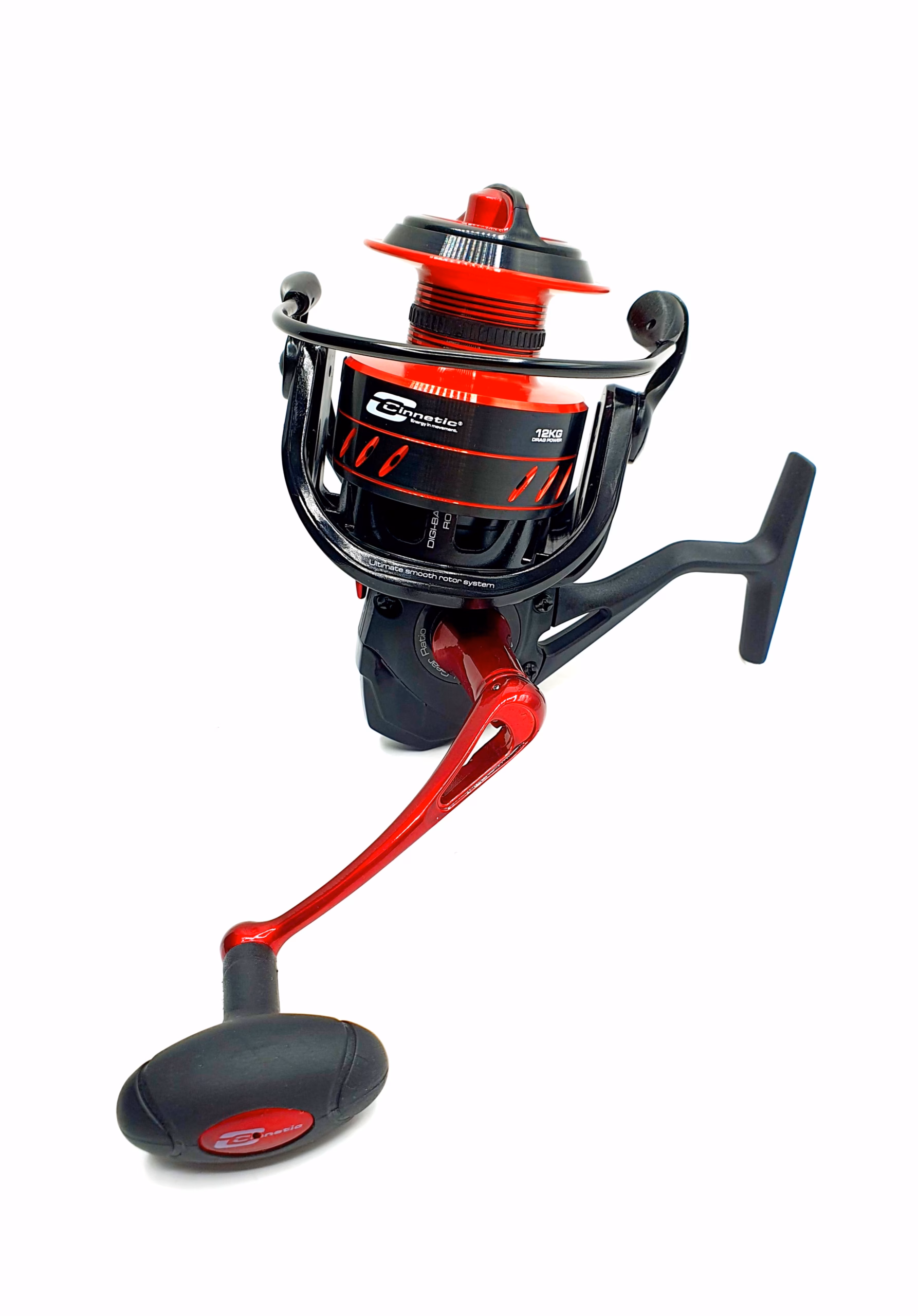 Carrete Cinnetic Crafty Black III 6000 – 12kg Freno para Spinning Pesado, Jigging y Siluro