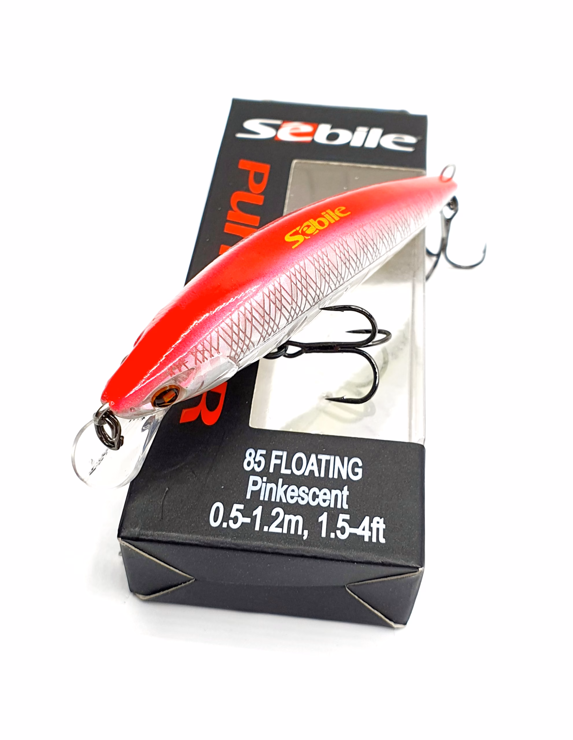 Sebile Puncher 85 Floating Pinkescent | Minnow 85 mm Glow 0,5-1,2 m para Bass y Lubina - Imagen 2
